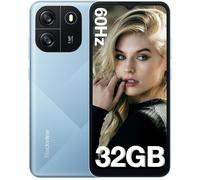 Téléphone Portable Débloqué Blackview WAVE 6C Android 13 4Go+32Go 6.517" HD+ 8MP+5MP 5100mAh Face ID,4G Dual SIM - Bleu