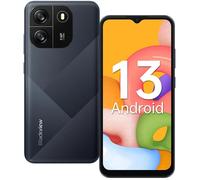 Téléphone Portable Débloqué Blackview WAVE 6C Android 13 4Go+32Go 6.517"" HD+ 8MP+5MP 5100mAh Face ID,4G Dual SIM - Noir