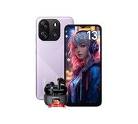 Téléphone Portable Débloqué FLAT 1C 6,517 4Go+32Go 8MP+5MP 4700mAh Android 13 Violet avec Blackview Airbuds 8