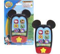 Just Play - Téléphone jouet Mickey Mouse Disney Jr Clubhouse 15cm écran tactile, lumières/sons 3+
