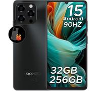 Téléphone Portable DOOGEE Note 58 PRO 32Go+256Go,Android 15 Smartphone 6,75"" HD+ 6250mAh 4G Smartphone Pas Cher NFC 16MP-Noir