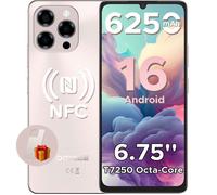 Téléphone Portable DOOGEE Note 58 PRO 32Go+256Go,Android 16 Smartphone 6,75"" HD+ 6250mAh 4G Smartphone Pas Cher NFC 16MP-Or