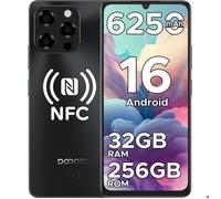 Téléphone Portable DOOGEE Note 58 PRO 32Go+256Go,Android 16 Smartphone 6,75"" HD+ 6250mAh 4G Smartphone Pas Cher NFC 16MP- Noir