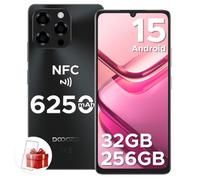 Téléphone Portable DOOGEE Note 58 PRO - Android 15 - 6,75"" HD+ 32(8+24) Go + 256 Go - 6250mAh - 4G Smartphone NFC 16MP/L1 - Noir