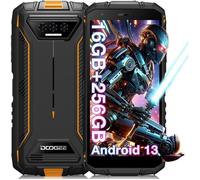 Telephone portable DOOGEE S41MAX 5.5 pouces 6300mAh Robuste Smartphone 16+256Go Android-NFC-déblocage du visage-13+8MP - Orange