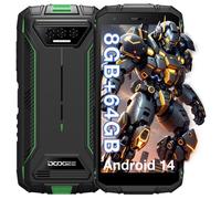 Telephone portable DOOGEE S41T Robuste Smartphone 8+64Go 5.5"" 6300mAh Android 13 Carte T-Flash jusqu'à 1TB Double SIM NFC - Vert