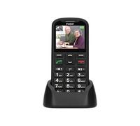 Téléphone portable facile à utiliser pour seniors avec bouton d'urgence SOS Fysic F10 Noir Noir