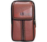 Téléphone Portable Homme Sacoche Sac De Ceinture Etui En Cuir Petit Portefeuille Housse Pochette Étui Avec Banane Pour Smartphone À 5.5 Pouces,Iphone 13 12 11 Pro Xs 8 7 6s Plus Samsung Galaxy Huawei