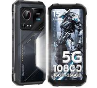 Téléphone Portable Incassable 5G HOTWAV Hyper 7S - 16Go+256Go - 10800mAh Écran 6.6"" 120Hz Android 15 Smartphone Robuste NFC, Jaune