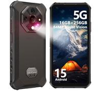 Telephone Portable Incassable 5G Ulefone Armor X16 Pro 16Go+256Go Écran 6.56"" 120Hz 10360mAh Smartphone Incassable 64MP/NFC/GPS Noir