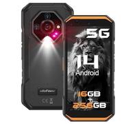 Ulefone Armor X32 Pro Téléphone Portable Incassable 5G 16+256Go 6500mAh 5,65"" 64MP Caméra Smartphone Robuste Dural SIM/NFC Orange
