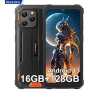 Téléphone Portable Incassable Blackview BV5300 Plus Android 13 6,1" 16Go+128Go 6580mAh 13MP IP68 Étanché Dual SIM Face ID - Orange