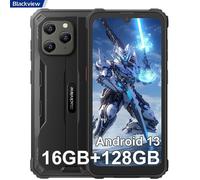 Smartphone Incassable Blackview BV5300 Plus Android 13 6,1 16Go+128Go 6580mAh 13MP IP68 Étanché Dual SIM Face ID - Noir Noir