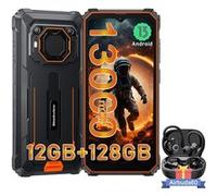 Téléphone Portable Incassable Blackview BV6200 Pro 6,56 13000mAh 12Go+128Go Orange avec Écouteurs Bluetooth Airbuds 60(Noir) Noir G