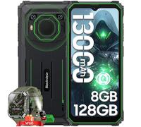 Téléphone Portable Incassable Blackview BV6200 Pro 6,56" Android 13 13000mAh 8Go+128Go 13MP IP68 Vert avec Smartwatch Blackview W60