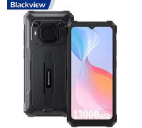 Téléphone Portable Incassable Blackview BV6200 Pro Android 13 6,56"" HD+ 13000mAh/18W 8Go+128Go 13MP Étanché,Face ID,Dual SIM - Noir