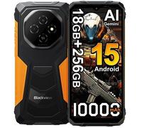 Téléphone Portable Incassable BLACKVIEW FORT 1 Smartphone Robuste,18Go RAM+256Go ROM/TF 2To,Android 15,Batterie 10000mAh,6.56''+16MP