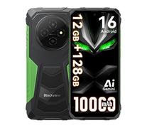 Téléphone Portable Incassable Blackview FORT - Smartphone robuste 6,56"" Android 16 ,12Go+256Go,10000mAh,16MP+8MP,IP68/IP69K,NFC-Vert