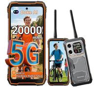 Blackview XPLORE 1 WalkieTalkie, 48Go/512Go, 6.78" , Android 15, 5G, 20000mAh, ID d'empreinte digitale du visage déverrouillé, Orange Orange