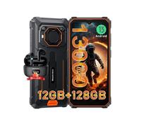 Téléphone Portable Incassable Blackview BV6200 Pro 6,56 13000mAh 12Go+128Go Orange avec Écouteurs Bluetooth Airbuds 8 Noir G