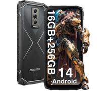 Telephone Portable Incassable DOOGEE Blade 10 Pro Android 14 6.56"" 16Go + 256Go 5150mAh Smartphone Robuste 4G WiFi NFC/L1 - Argent