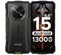 Téléphone Portable Incassable DOOGEE FIRE 5 12Go+64Go Android 15 6.6” 13MP Smartphone 13000mAh 4G Téléphone de Chantier-VERT