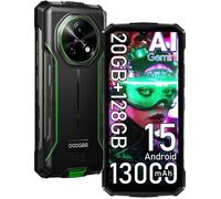 DOOGEE Fire 5 Pro Telephone Portable Incassable 20Go+128Go 6,6"" 13000mAh Smartphone Robustee Android 15 Dural SIM 4G/NFC Vert
