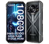 Téléphone Portable Incassable DOOGEE S CYBER PRO WIFI 4G - 6.6"" 120Hz 32Go + 512Go,10800mAh, Android 14 Argent 32Go 512G SMARTPHONE