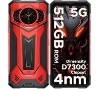 Telephone Portable Incassable DOOGEE S200 PLUS 6.72 pouces+1.32""Arrière Ecran 32+512GO,Smartphone 5G 10100mAh Android 14/NFC -