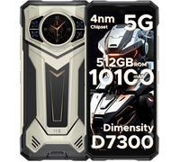 Telephone Portable Incassable DOOGEE S200 PLUS 6.72 pouces+1.32"" Arrière Ecran 32+512GO,Smartphone 5G 10100mAh Android 14/NFC