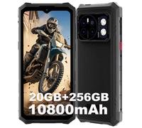 Telephone Portable Incassable HOTWAV Cyber 13 Pro 20Go+256Go 10800mAh 6,6"" FHD+ 64MP Smartphone Robuste 4G NFC/OTG/GPS， Noir