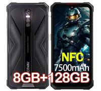 Telephone Portable Incassable HOTWAV Cyber 9 Pro 8Go+128Go 6,3"" 7500mAh Smartphone 48MP Android 11 Dual SIM 4G/NFC/IP68/IP69K Noir