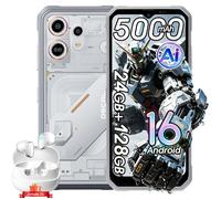 Téléphone Portable Incassable OSCAL MARINE 3 Smartphone Robustes,6.56"", Android15,24Go+128Go,5000mAh-Blanc,avec AirBuds20 Écouteurs