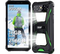 Telephone Portable Incassable OUKITEL G5 16GO+256GO Écran 6"" 6300mAh Smartphone Robuste 900LM Téléphone Dual SIM/NFC/GPS, Vert