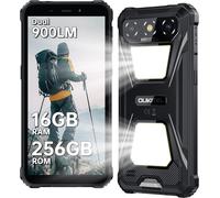 Telephone Portable Incassable OUKITEL G5 16GO+256GO Écran 6"" 6300mAh Smartphone Robuste 900LM Téléphone Dual SIM/NFC/GPS, Noir