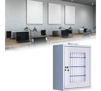 Téléphone portable mural et de bureau - Armoire de chargement sécurisée à 24 emplacements avec serrure pour une utilisation au bureau - Idéal pour les appareils des employés et le stockage d'appareils