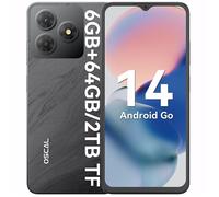 Smartphone OSCAL FLAT 2C 6 Go 64 Go Android 14 noir