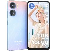 Téléphone portable OUKITEL C58 sans contrat, 16 Go+128 Go/1 To extensible, Android 14 Smartphone abordable 4G, écran 6,67" HD+ 90 Hz, batterie 5150 mAh, caméra 13 MP, Dual SIM 3 fentes, déverrouillage