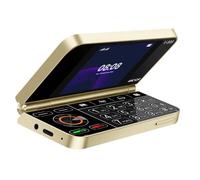 Téléphone Portable pliable 2G Double écran double SIM Batterie 1350mAh Dorée