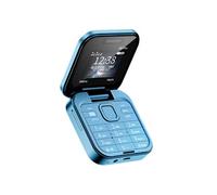 Téléphone Portable Pliable avec Double SIM Radio FM Batterie 1000mAh Bleu