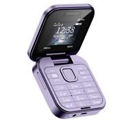 Téléphone Portable Pliable avec Double SIM Radio FM Batterie 1000mAh Violet