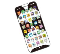 Téléphone portable pour enfants Jouet éducatif avec écran tactile et batterie rechargeable pour filles à la maison