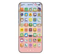 Téléphone portable pour Jouet éducatif, téléphone portable jouet avec écran tactile, jouets interactifs avec écran tactile et batterie rechargeable pour filles à la maison