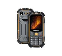 Téléphone portable renforcé Batterie 3500mAh Etanche IP68 Bouton SOS Noir / Orange