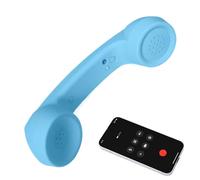 Téléphone portable rétro - Récepteur sans fil vintage portable | Écouteurs avec microphone et haut-parleur type C | pour table de nuit, bureau, salon, école, maison, hôpital, ligne fixe, personnes