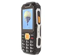 Téléphone Portable Senior, écran Incassable HD 2,8 Pouces 9 Numéros de Famille 3D Gros Bouton Lumière d'urgence Fonction MP3 MP4, Téléphone Portable pour Personnes âgées (Noir)