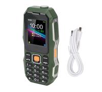 Telephone portable senior W2021 de 1,8 pouce, 5800 mah, mini telephone portable a trois niveaux avec grand klaxon, vert armee, pour personnes agees