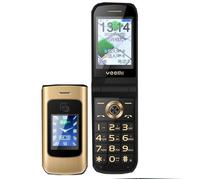 Téléphone portable SOYES K21 + 4G à clapet avec écran 4,0 pouces, lampe de poche et double SIM - Blanc