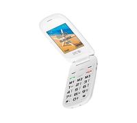 SPC Téléphone portable senior Harmony 2304B – Grandes touches, SOS, compatible appareils auditifs – Blanc