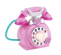 Téléphone pour avec cordon - Téléphone rétro 17 x 11 x 17 cm, téléphone fixe, contes musicales | Rôle éducatif pour